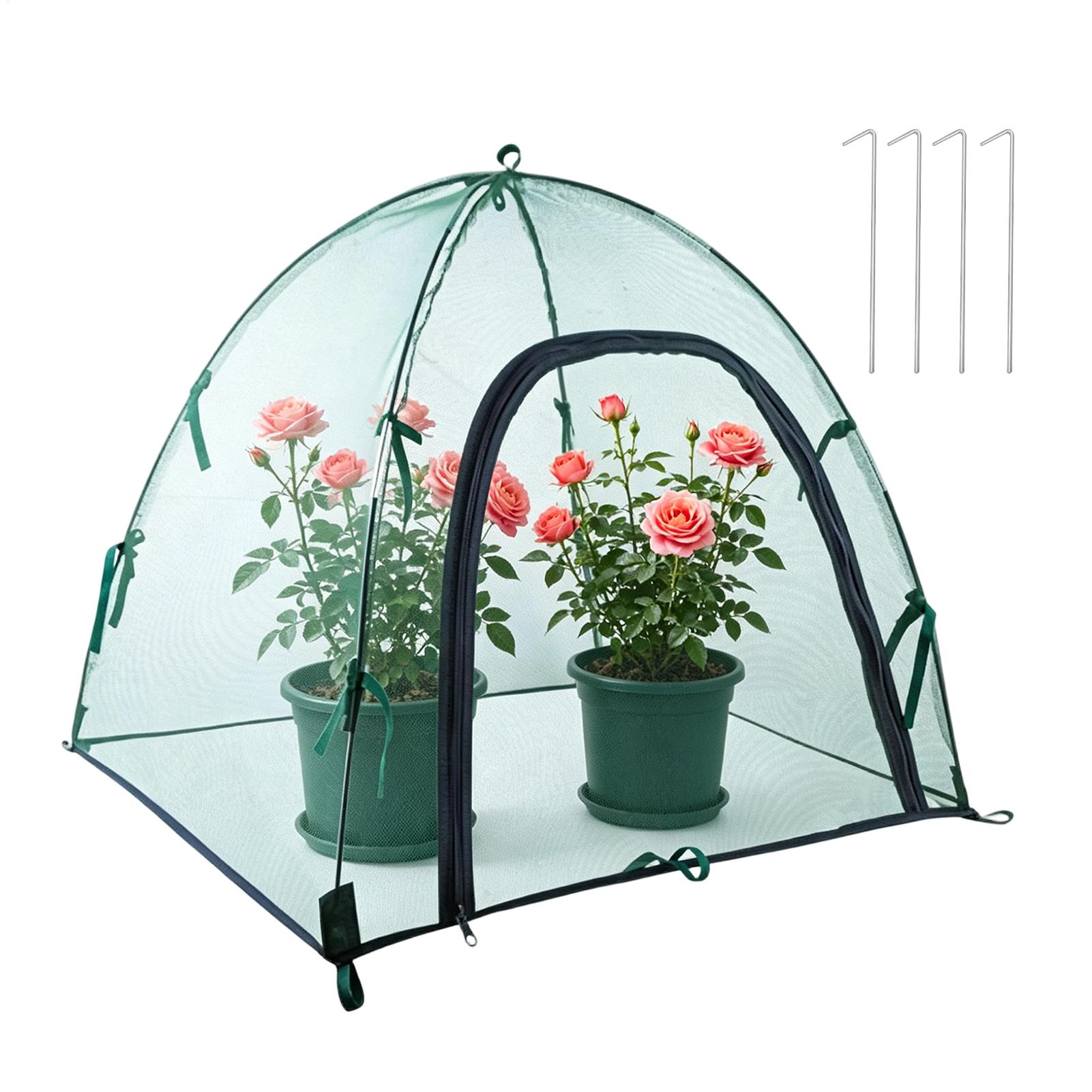 Greenhouse Plastic Film - Pflanzengewächshaus-Netzabdeckungen, faltbares Pop-Up-Gewächshaus, Pflanzzelt, flexibles, multifunktionales