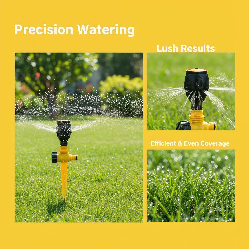Agriculture Farming Degree - Automatischer rotierender Sprinkler, 360-Grad-Gartenbewässerungssystem, Pflanzenbewässerungssprinkler für