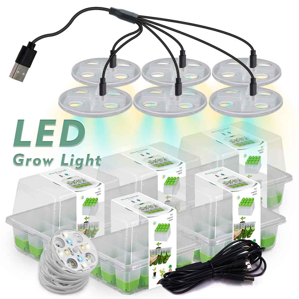 Greenhouse Plastic Film - LED wachsen Licht Sämling Starter Tray