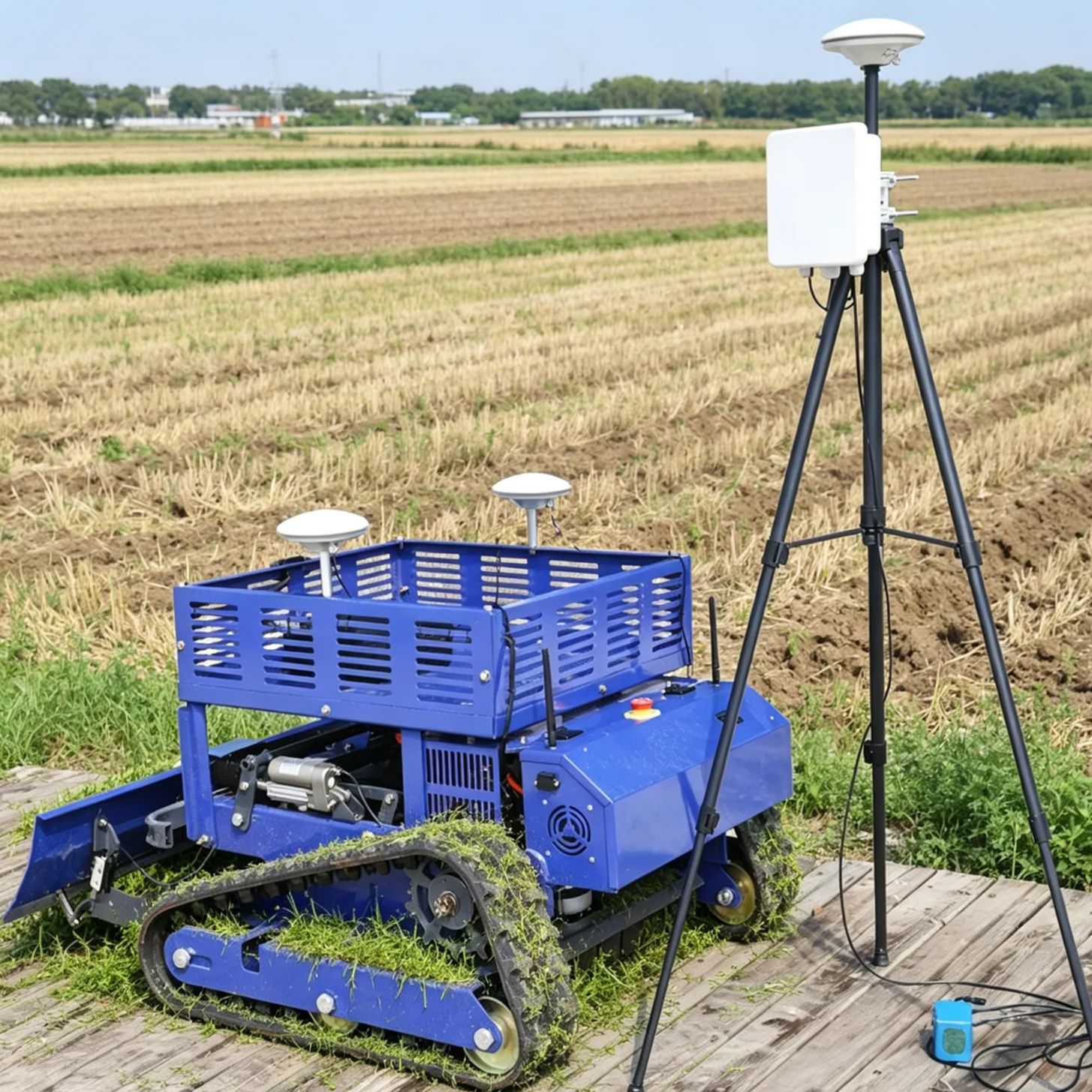 Farming Zero - Anpassbarer, selbstfahrender Viertakt-Rasenmäher mit Nullwendekreis-Struktur für