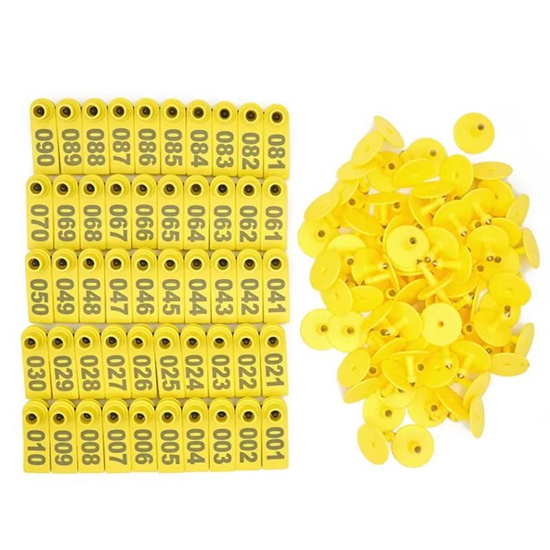 Livestock Ear Tag - AB41-Schaf-Ohrmarken mit Nummern 001 bis 100,
