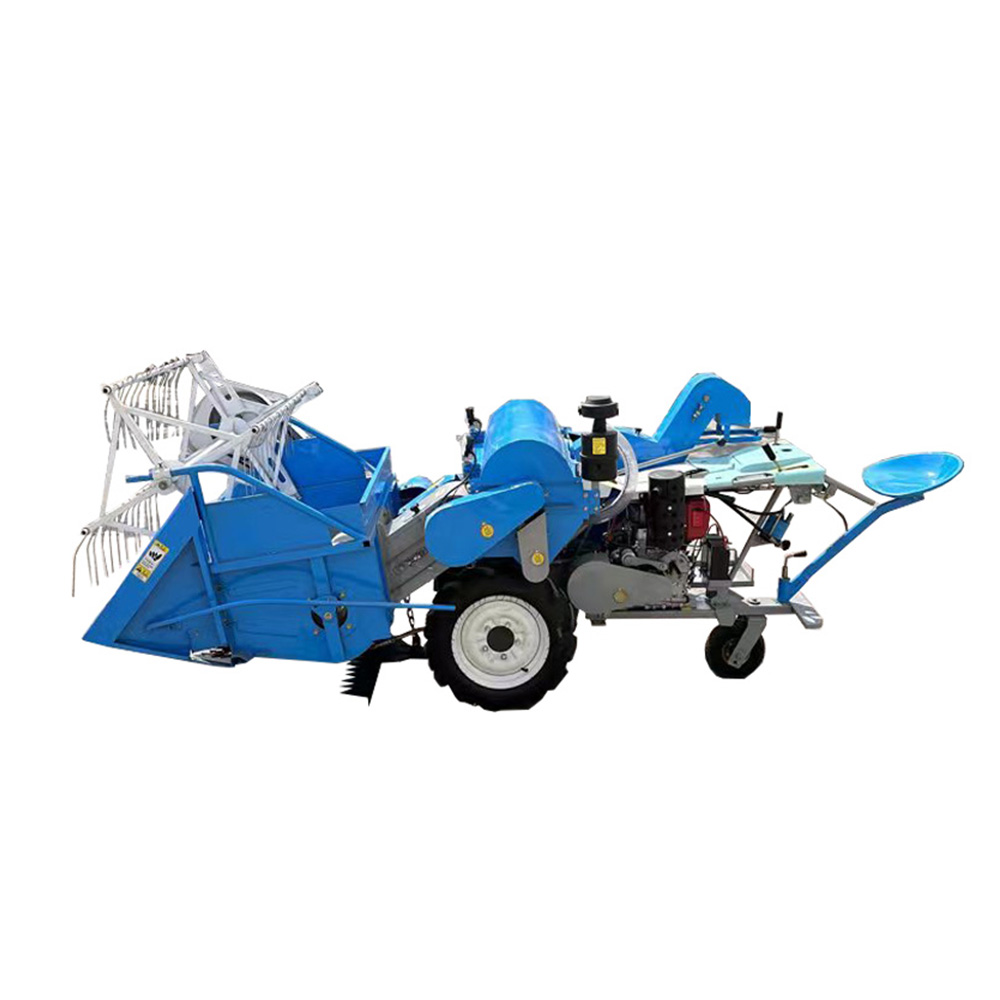 Combine Harvester Mini - Mini-Weizen- und Reis-Mähdrescher Getreideerntemaschine mit Motor