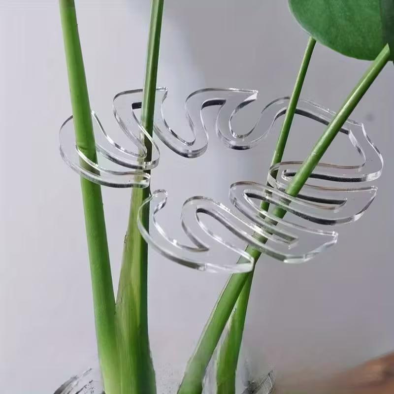 Greenhouse Plastic Film - 10er-Pack Transparente Flexible Pflanzenstützclips - Verstellbare