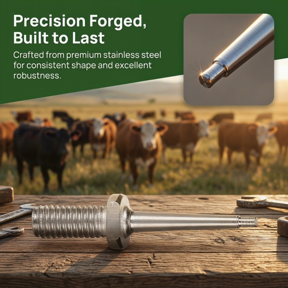10 Stück Praktische Edelstahl- – Livestock Ear Tag Bewertung und Preis
