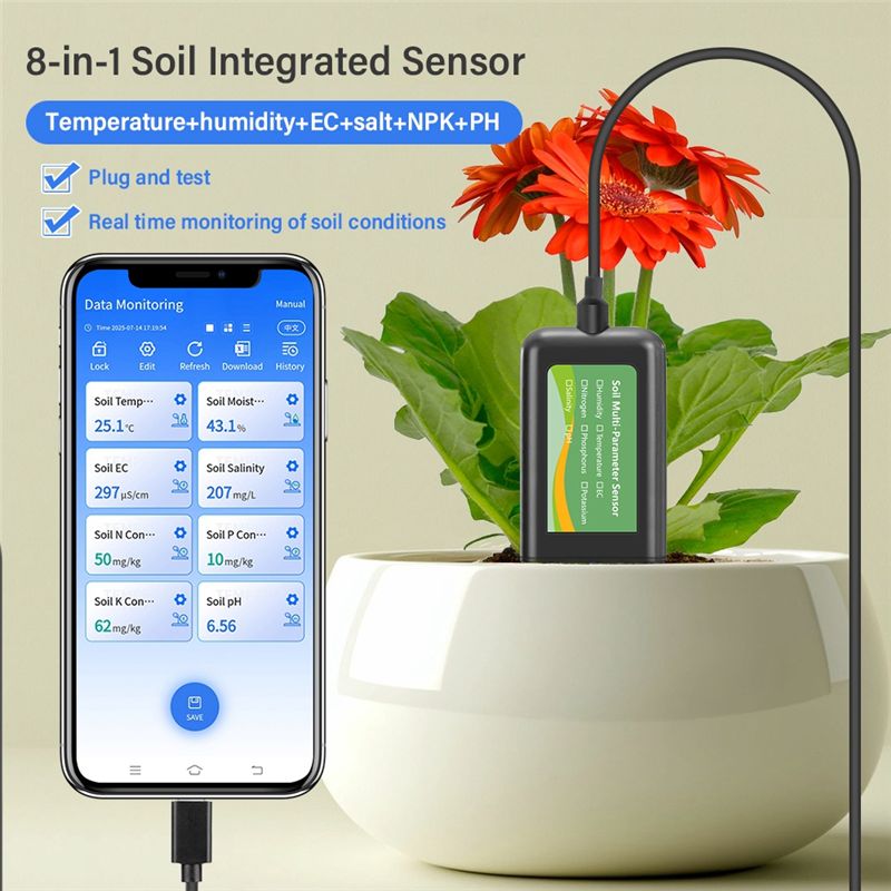 AEE6-8In One Bodensensor für d – Precision Farming Smart Agriculture Bewertung und Preis